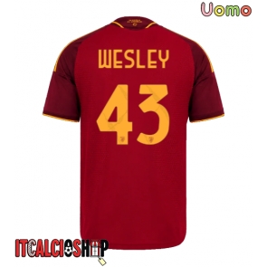 AS Roma Wesley Franca #43 Prima Maglia 2026-27 Manica Corta AS Roma Wesley Franca #43 Prima Maglia 2026-27 Manica Corta